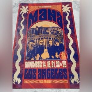 Mana - Vivir Sin Aire Tour 2025 - Los Angeles - KIA Forum - Mini Poster 12”x18”